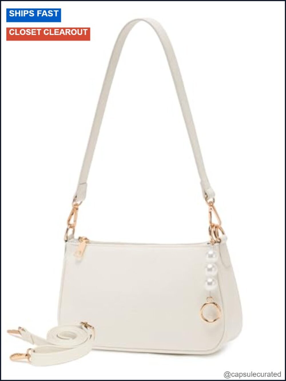 Vegan Leather Crossbody Shoulder Bag Hobo Purse with 3 Straps